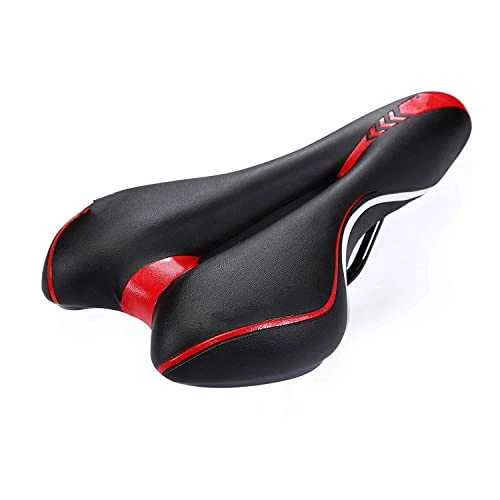 Seggiolini per mountain bike : COUYY Bicycle Saddle Mountain Bike Seat Cushion Road Bike Saddle Hollow Traspibile Sedile Morbido Cuscino per Biciclette Accessori Accessori, Rosso