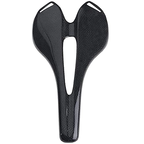 Seggiolini per mountain bike : Ctwezoikmt Cuscino per bicicletta In Fibra di Carbonio Mountain Bike Road Bike Hollow Cuscino Ultra-Leggero Sella Equitazione Accessori Attrezz