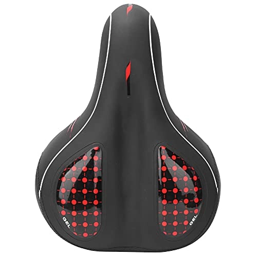 Seggiolini per mountain bike : Evonecy Cuscino da Ciclismo, Pad per Bici, ergonomico per Sostituzione di Accessori per Bicicletta da Bicicletta da Montagna(Red, Non-Porous (Solid Type) Large Saddle)