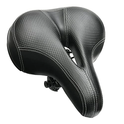 Seggiolini per mountain bike : Flcfaca. Ampia Bicycle Saddle Bike Seat Big Bum Morbido Comfort Cuscino Pads Avvolgimento di Gomma Morbida schiumata di Alta qualità (Color : As Show)