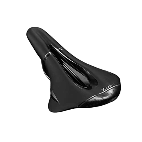 Seggiolini per mountain bike : Flcfaca. Bike Saddle Cuscino Resistente all'Usura MTB. Road Bike Seat Ergonomic Steel Rails Sent Soft Seat Cushion Parti di Biciclette (Color : 117 Black)