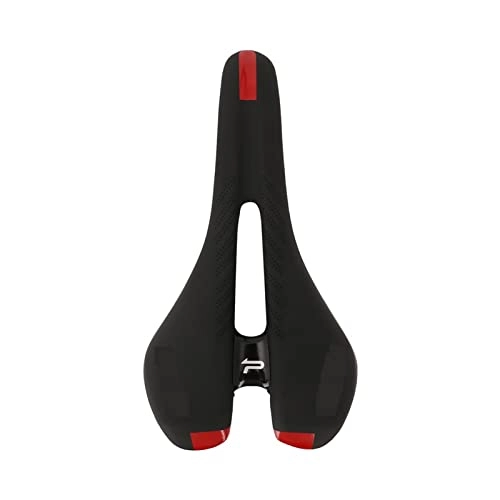 Seggiolini per mountain bike : Flcfaca. Sedile for Biciclette MTB. Saddles della Bici da Strada di Montagna Morbida PU. Cusio di Cuscinetto in Pelle Traspirante Cushio (Color : Red)