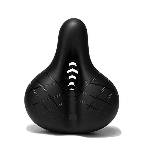 Seggiolini per mountain bike : Flcfaca. Sella for Biciclette Traspirante retrò MTB. Sella for Bici da Strada Hollow Shock Assorbimento Comodo Big Butt Bike Seat Assistenti (Color : Black)