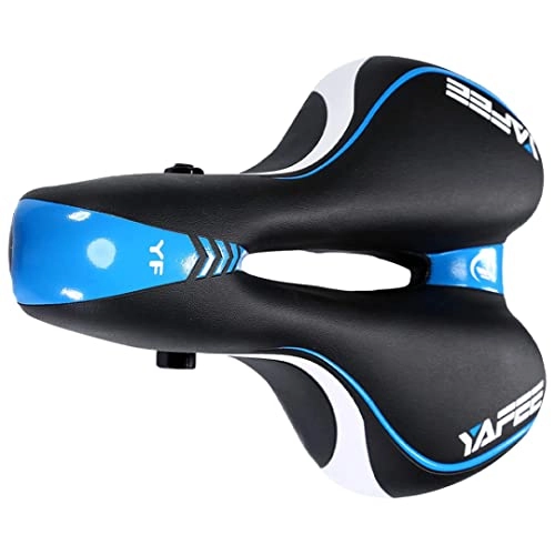 Seggiolini per mountain bike : GGOOD Bici Sedile Bicycle Saddle Gel Imbottito Cuscino Morbido Traspirante per MTB Road Mountain Bike Cycling Blue Bycle Saddle Bicycle