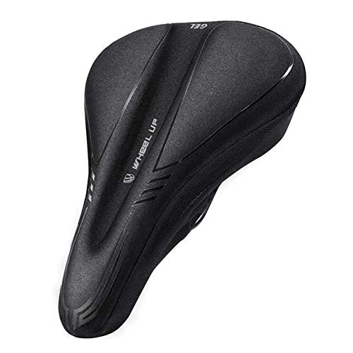 Seggiolini per mountain bike : GHJKBJ Sella della Bici di Montagna, Traspirante MTB Strada Ammortizzatore di sede di Bicicletta Covers Mat Ciclismo Silicone Copri Sella della Bici (Size : L)