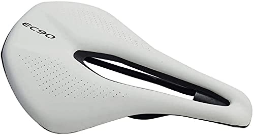 Seggiolini per mountain bike : JJJ LHY- Bici Sedile Leggero Gel Bike Saddle Traspirante Design ergonomico per Biciclette per Mountain Bike Durevole (Color : White)