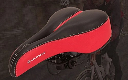 Seggiolini per mountain bike : Kingwin Outdoor bicicletta sella confortevole mountain bike Seat Pad (rosso)