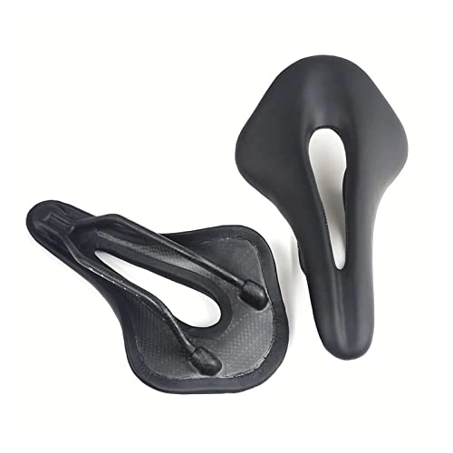 Seggiolini per mountain bike : KUAIKUAI Bai Shi Wu Sella in Fibra in Fibra di Carbonio Pieno for la Mountain Bike for Mountain Bike da Strada (Color : No Logo Black 3k)