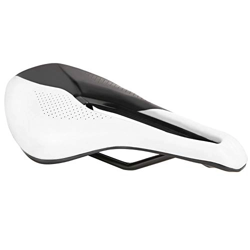 Seggiolini per mountain bike : LFLF (Bianco E Nero Strada All'aperto Mountain Bike Bicicletta Bicicletta Soft Hollow Riding Saddle Piedest