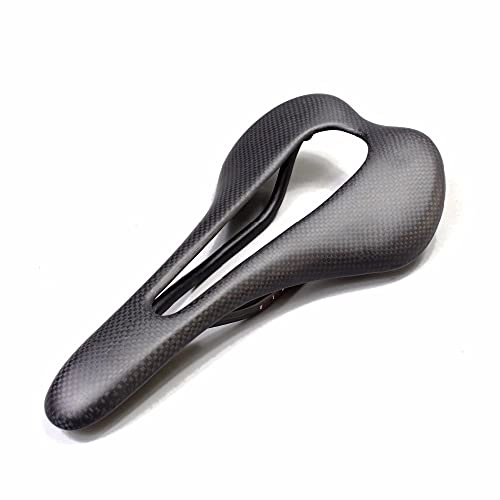 Seggiolini per mountain bike : LHSJYG Sellini per Mountain Bike, Sella Bici MTB Full Carbon Fiber Bicycle Saddle Hollow Bicycle Saddle Leggero Cuscino Sedile Leggero Cuscino Mountain Bike Saddle Carbon Bow Saddle (Color : 3k Matte)