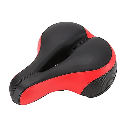 Seggiolini per mountain bike : LXCDSC Copertura MTB Mountain Bike Pad Cuscino Copriscuschio Largo Big Bum Sella Sdraiata Sdraiata Sdraiata Bicycle Sedile per Biciclette Ciclismo Traspirante Sedile Sedile Morbido, Rosso