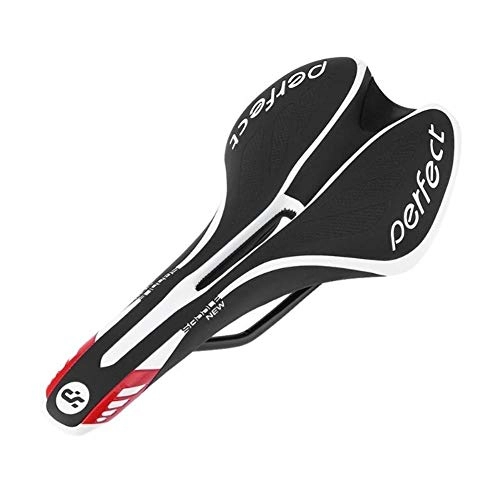 Seggiolini per mountain bike : NICOLAS Bicicletta Sella Mountain Road Sella Sella Ciclismo Mountain R, Bicicletta Ciclismo MTB Mountain Road Bike Sella Cava Sedile Skidproof Cushion (Color : Black)