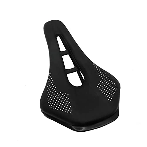 Seggiolini per mountain bike : Qinglan Cuscino in Acciaio for Biciclette a Sella for Biciclette Cuscino da Mountain Bike for Uomo Skid-Proof Soft PU. Selle Ciclismo della Strada di Cuoio ZHMMEINAC (Color : Black)