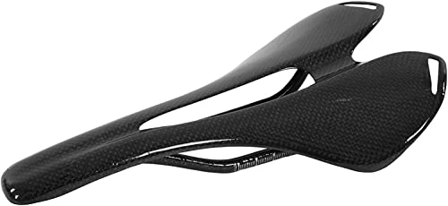 Seggiolini per mountain bike : Sedile universale comfort for bicicletta, sella for bici Sedile for sella for bicicletta da montagna cava Sedile for sella 3K Fodera for sella confortevole in fibra di carbonio traspirante for uomini