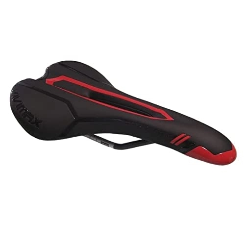 Seggiolini per mountain bike : Seggiolino per bicicletta leggero morbido confortevole traspirante equitazione in pelle pad da strada mountain bike cuscino per sedile bicicletta (colore: nero rosso)