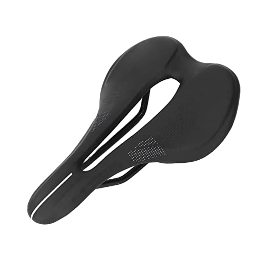 Seggiolini per mountain bike : Sella Bici Ammortizzante Comodo Sedile per Mountain Bike in Pelle Microfibra PU per Bici da Strada(Nero)