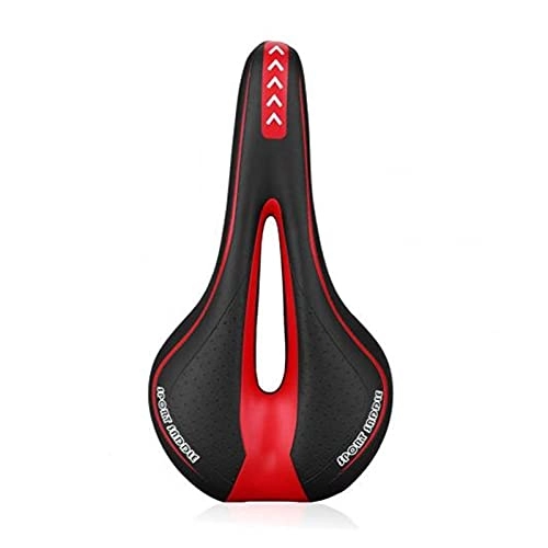 Seggiolini per mountain bike : Sella della Bici MTB Mountain Mountain Bike Cycling Addensato Extra Comfort Ultra Soft Silicone 3D Gel Pad Cuscino Cuscino da Sella per Biciclette Sedile Sella (Color : Black Red)