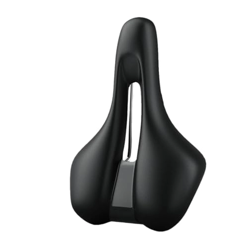 Seggiolini per mountain bike : Sella per bici Mountain Road Bike Seat PU Leather Memory Foam Cuscino da ciclismo Confortevole Antiurto Sella per bicicletta nera