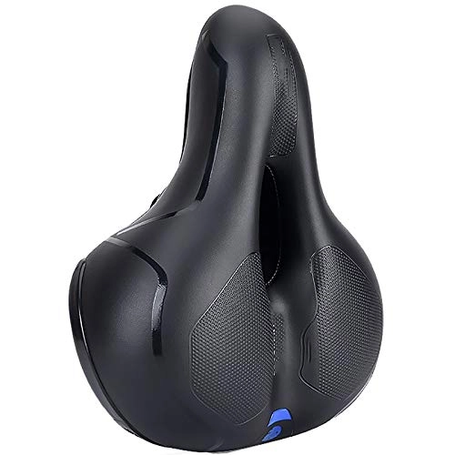 Seggiolini per mountain bike : Sella per Bicicletta Cuscino del Sedile della Bici Morbido e Confortevole Super Soft Riding Saddle Bicycle Seat Mountain Sella per Mountain Bike (Color : Blue, Size : 26x21.5cm)