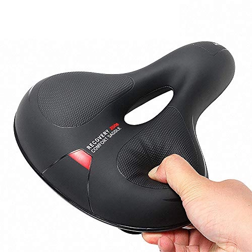 Seggiolini per mountain bike : Sella Per Bicicletta Super Soft Hollow Traspirante Ampio Spazio Comodo Ammortizzatore A Molla Maschio Femmina Sedile Universale Mountain Bike / Bici Da Strada / Bicicletta Elettrica