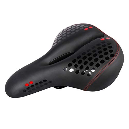 Seggiolini per mountain bike : SHGUANMO Impermeabile MTB Bicicletta Addensare Sella scavata con la Coda Leggera MTB Ciclismo Road Mountain Bike Seat Morbido Cuscino (Color : Red)