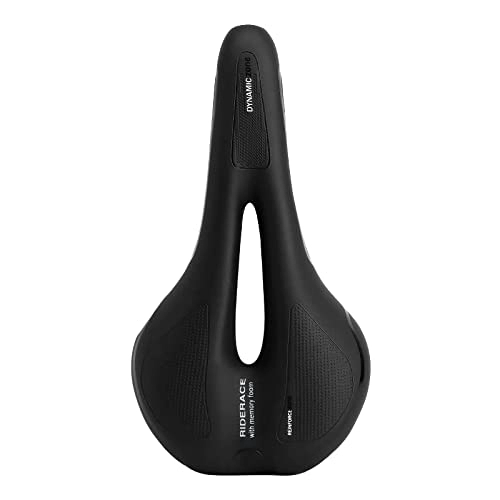 Seggiolini per mountain bike : ShoppyCharms Sella for Bicicletta Comoda Sella for Bici da Strada MTB Sedile in Memory Foam Cuscino for Bicicletta Cavo Sella for Cyclette for Uomini e Donne (Color : Black)