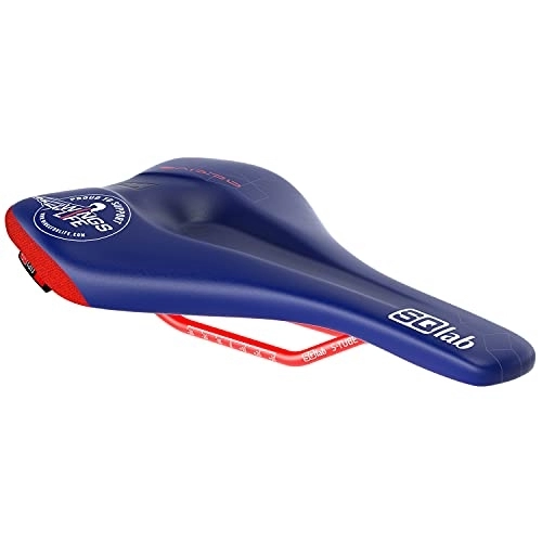 Seggiolini per mountain bike : SQlab GmbH 611 Ergowave Wings Life (Ltd. Ed.), Sella Di Bicicletta MTB Gravity E Performance Unisex Adulto, Blu-Rosso, 16 cm