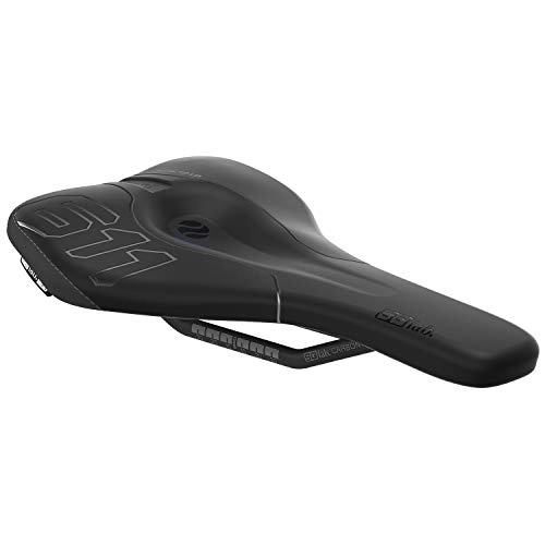 Seggiolini per mountain bike : SQlab Sattel 611 Ergowave Active Carbon, Sella per Bicicletta. Unisex-Adulti, Nero, 15 cm