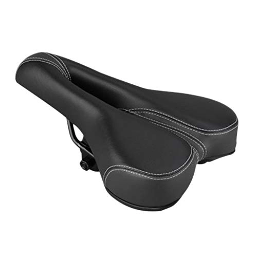 Seggiolini per mountain bike : WGLG Sella Bici, Sedile Bicicletta Ergonomica Comoda Impermeabile con Molla Antiurto Sella Comfort Extra Morbida per Bicicletta Big Bum Bike Cruiser Gel Cruiser