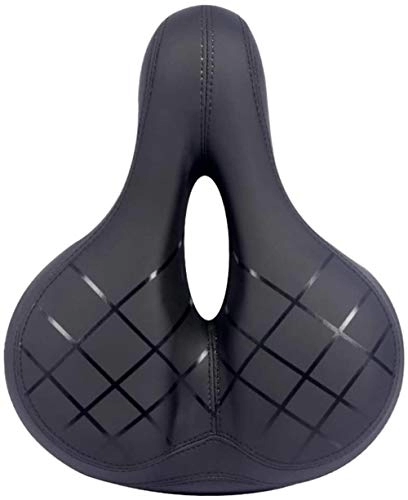 Seggiolini per mountain bike : WJJ Sedile Soft Black Enlarged ispessite Biciclette Big Butt Saddle