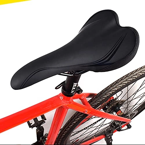 Seggiolini per mountain bike : WQSQ Sella MTB Antiprostata Sella Bici Comoda per Uomo Sellino Bici da Corsa Impermeabile Sella per Bici Ergonomica Sella per Bicicletta (Nero)