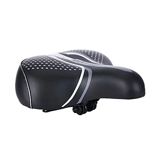 Seggiolini per mountain bike : wuwu Bici Bicicletta Soft Saddle Scooter Elettrico Scooter Comodo Soggetti da Spugna Cuscino (Color : Black)