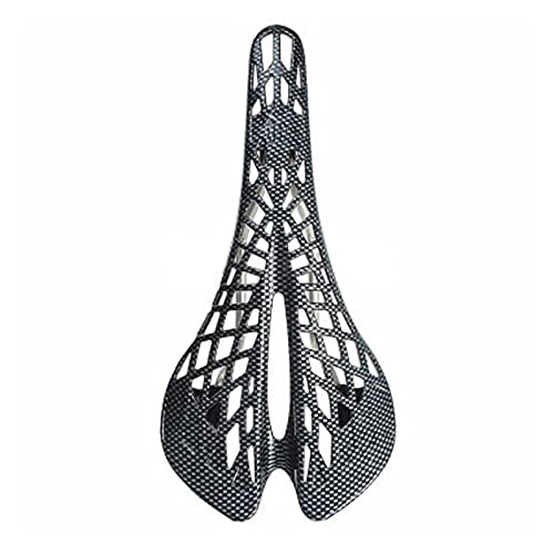 Seggiolini per mountain bike : wuwu Ultralight in Fibra di Carbonio Spider Hollow Traspibile Bicycle Seat Saddle Confortevole Mountain Bike Cuscino Accessori da Equitazione (Color : Grey)