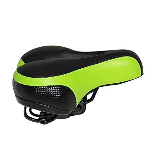 Seggiolini per mountain bike : WZLYHD Sella Bici Black Green Reflective Saddle Mountain Bike Seat Professionale Strada MTB Comfort Comfort Cycling Imbottito Cuscino Davanti a Molla