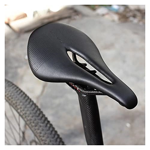 Seggiolini per mountain bike : yanyan Fibra di Carbonio MTB Road Bike Saddle Comfort Mountain Cycling Bicycle Bicycle Seat Cuscino 240x143mm Accessorie Bike (Color : Black)