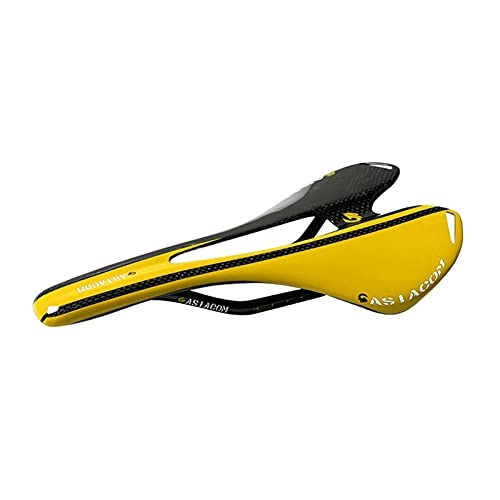 Seggiolini per mountain bike : yanyan Ultra Light 3K Gloss Full Carbon Fiber Saddle Saddle Road / MTB Bici Bike Sedili Bike Parts Carbon Saddle Saddle Bicycle Parts (Color : Yellow)