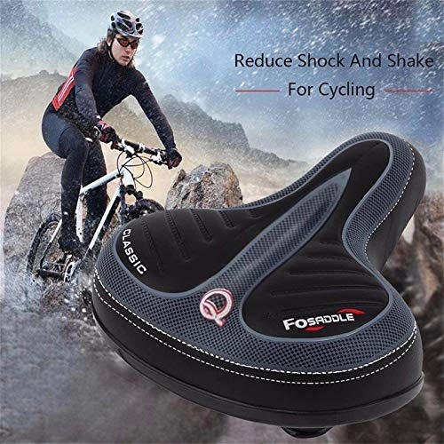 Seggiolini per mountain bike : YEKAML Pad Sporty Cruiser Sella Gel Wide Extra Big Bike Morbido Confortevole Accessori Bici Bicicletta