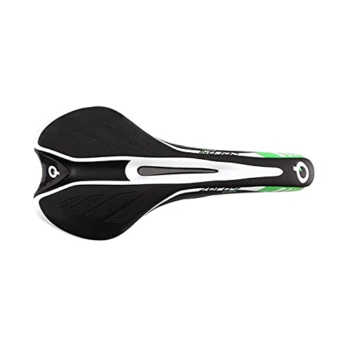 Seggiolini per mountain bike : YINHAO Selle Larghezza Bicycling Sella da Sella VTT Road MTB Mountain Mountain Offroad Bike Seat Sillin Bicicleta Ghiaia Cycling Bike Saddle Sad Mat (Color : 2 Black Green)