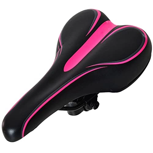 Seggiolini per mountain bike : YLKCU Seggiolino per Bicicletta Sella per Bicicletta Morbido e Confortevole Accessori Lavabili in Poliuretano Tipo di Arco Assorbimento degli Urti Fitness Indoor Highway Mountain, Rosa-26, 5 × 15 cm