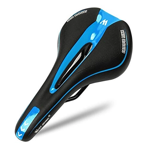 Seggiolini per mountain bike : YOBAIH Gambe di Biciclette Sedile in Pelle stradali in Acciaio Rails Mountain Bike Morbida Strada MTB Sella della Bici Sellino Bici (Color : B Style Blue)