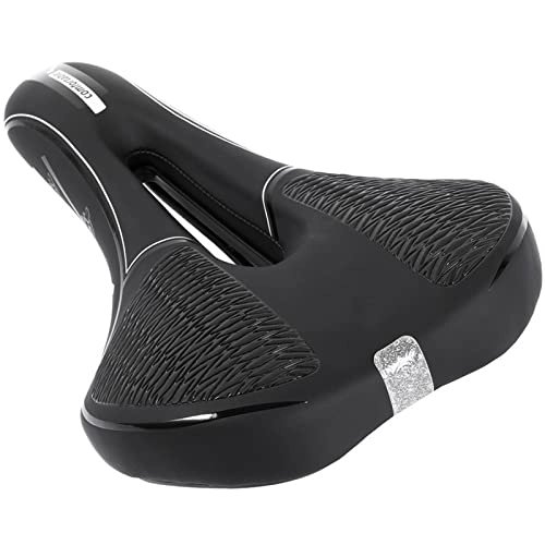 Seggiolini per mountain bike : ZONIA Sella for Bicicletta MTB Comoda Memory Foam Sedile for Bicicletta Riflettente Antiscivolo Cuscino for Sella Ergonomico for Bici da Strada seggiolino per Bici (Color : Black)