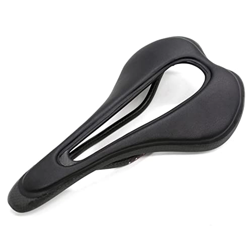 Seggiolini per mountain bike : ZONIA Sella Interamente in Fibra di Carbonio + Pelle PU Sella Iatlia SuperFlow MTB Road Race Sella for Bicicletta Sella for Bici da Mountain Bike seggiolino per Bici (Color : Black)