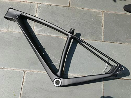 Cadres de vélo de montagnes : Flyxii Cadre de VTT en Fibre de Carbone Mat 29er 19" BSA avec axe de 12 x 142 mm