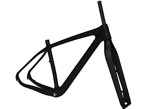 Cadres de vélo de montagnes : flyxii Cadre de vélo VTT 29er carbone 3 K mat 48, 3 cm + Fourchette (pour bb30)
