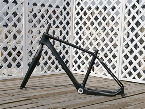 Cadres de vélo de montagnes : Flyxii UD Carbon Matt 26er Cadre de VTT 16" pour BB30 + Fourche en Carbone 66 cm