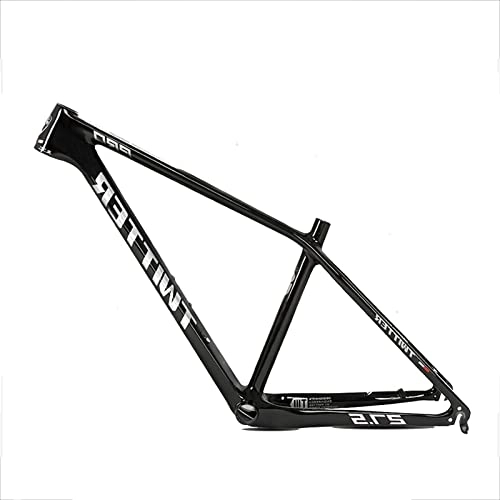 Cadres de vélo de montagnes : Leodun Cadre De Vélo De Montagne en Fibre De Carbone, Cadre De Routage De Câble Interne 27.5Er VTT Unibody Cadre De VTT Ultra-Léger, 27.5 * 17 inch