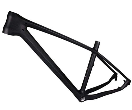 Cadres de vélo de montagnes : LJHBC Cadres pour Vélo T800 Cadre de vélo de Montagne en Fibre de Carbone Vélo léger MIB Compatible avec la libération Rapide 27.5ER (Color : Black, Size : 27.5er*17in)