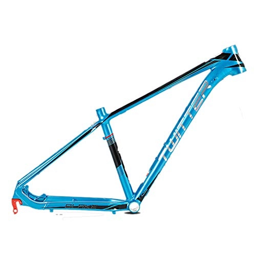 Cadres de vélo de montagnes : MAIKONG Alliage d'aluminium Cadre de vélo de Montagne 15, 5 / 17 / 19-inch Brillant Câble Externe Unibody Routing AL7005 Ultra-Léger MTB 29-Pouces BB68, Bleu, 17