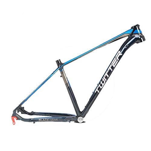 Cadres de vélo de montagnes : MAIKONG Alliage d'aluminium Cadre de vélo de Montagne Brillant 15, 5 / 17-inch Glossy Routage de câble Externe Unibody AL7005 MTB Ultra-léger BB68 Convient pour 29 diamètres de Roue, Bleu, 15.5