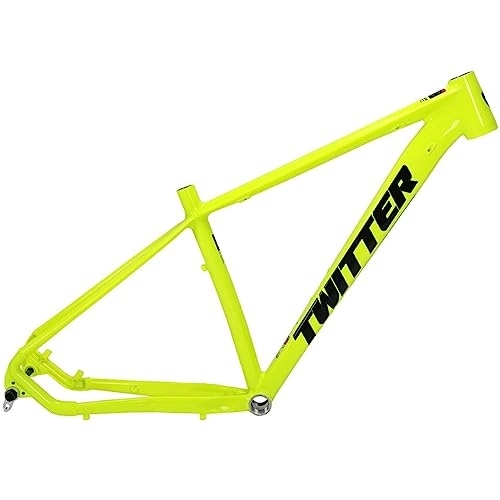 Cadres de vélo de montagnes : MTB Frame 27.5er 29er Hardtail Mountain Bike Frame 15''17''19'' Aluminum Alloy Disc Brake BSA68 Bicycle Frame 148 * 12mm Thru Axle Routing Inside (Color : Fluorescent Yellow, Size : 29x17'')